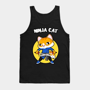 Funny Ninja Cat Cats Lover Gift Tank Top